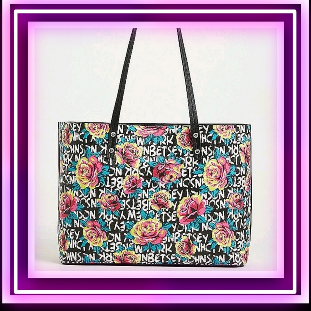 Torrid Betsey Johnson Tote New York Floral - Picture 1 of 6